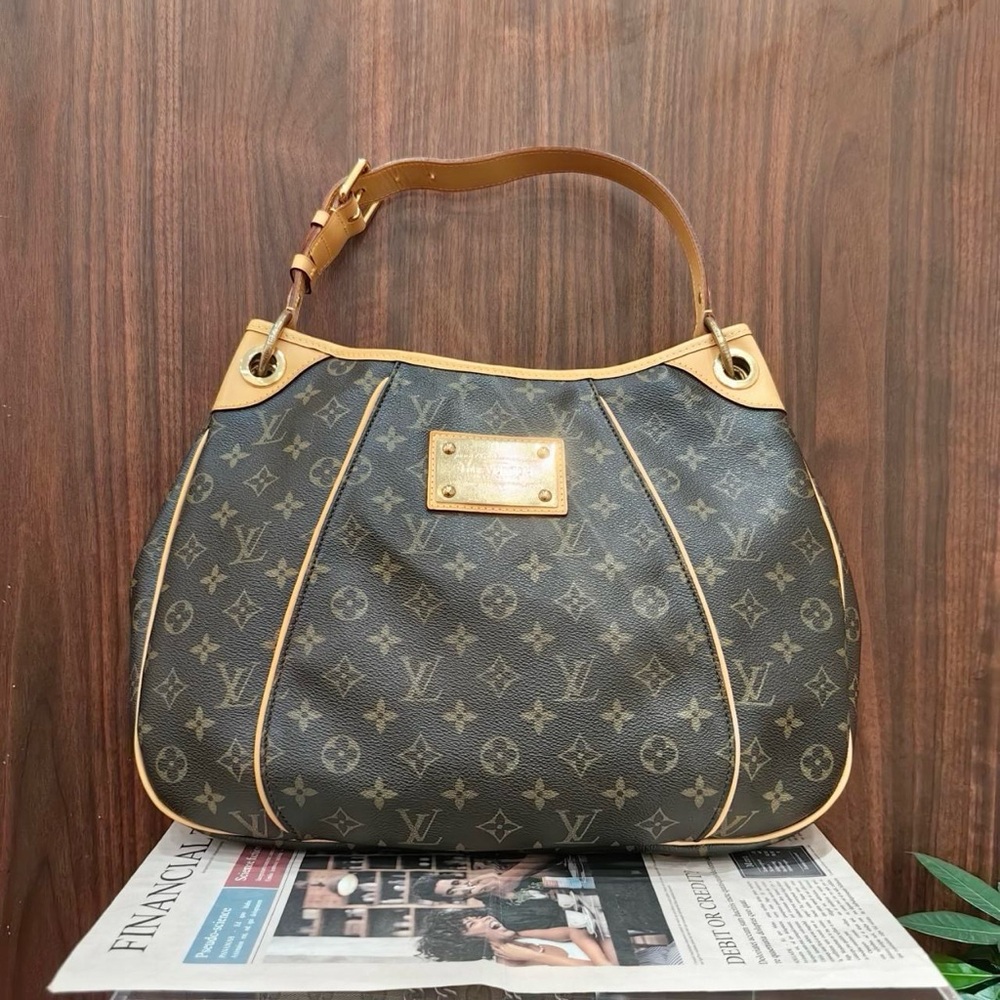 Louis Vuitton Monogram Canvas Bag - Black and Tan